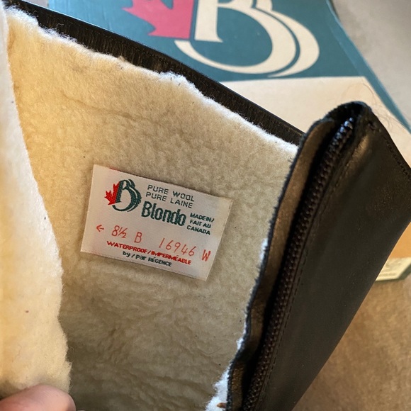 Blondo Sigrid Leather Boots in Box Shearling Lined 8.5 Fits like 7.5 New Biker - Picture 5 of 7